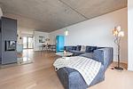 Wohnzimmer - Ferienwohnung Rooftop Garden 1 Olpenitz - Top-Hundeurlaub