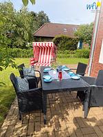 Terrasse - Ferienwohnung Austernfischer - Top-Hundeurlaub