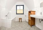 Badezimmer - Reetdachhaus Hus Achtern - Top-Hundeurlaub