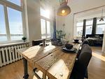 Meerblick - Altbauwohnung mit Panorama Schleiblick, Balkon und Kamin im Herzen von Schleswig - Top-Hundeurlaub
