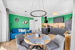 Wohnzimmer - Ferienwohnung TheViewB12 Zuhause bei Emi Dagebüll - Top-Hundeurlaub