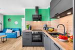 Küche / Küchenzeile - Ferienwohnung TheViewB12 Zuhause bei Emi Dagebüll - Top-Hundeurlaub