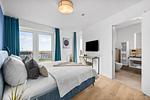 Schlafzimmer - Ferienwohnung TheViewB12 Zuhause bei Emi Dagebüll - Top-Hundeurlaub
