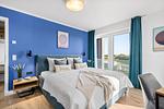 Schlafzimmer - Ferienwohnung TheViewB12 Zuhause bei Emi Dagebüll - Top-Hundeurlaub