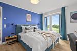 Schlafzimmer - Ferienwohnung TheViewB12 Zuhause bei Emi Dagebüll - Top-Hundeurlaub