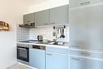 Moderne Küche mit Herd und Kühlschrank - Henriette - Top-Hundeurlaub