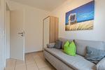 Schlafzimmer 2 - Schlafsofa - Ferienwohnung Kleiner Pirat - Top-Hundeurlaub