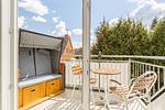 Balkon mit Strandkorb - Ferienwohnung Traumfänger - Top-Hundeurlaub