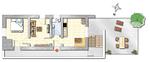 Grundriss - Ferienwohnung Gärtnerhäusle - Top-Hundeurlaub