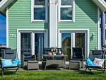 Terrasse - Ferienhaus Haus am Fjord Olpenitz - Top-Hundeurlaub