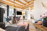 Wohnzimmer - Ferienhaus Haus am Fjord Olpenitz - Top-Hundeurlaub