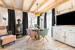 Wohnzimmer - Ferienhaus Haus am Fjord Olpenitz - Top-Hundeurlaub