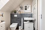 Badezimmer - Ferienhaus Haus am Fjord Olpenitz - Top-Hundeurlaub