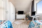 Schlafzimmer - Ferienhaus Haus am Fjord Olpenitz - Top-Hundeurlaub