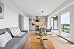 Küche / Küchenzeile - Ferienwohnung TheViewB05 Küstentraum Dagebüll - Top-Hundeurlaub