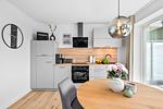 Küche / Küchenzeile - Ferienwohnung TheViewB05 Küstentraum Dagebüll - Top-Hundeurlaub