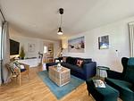 Wohnzimmer - Ferienwohnung Küstenkind 14 im Haus Strandbummler Baabe - Top-Hundeurlaub