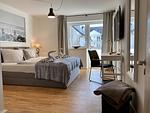 Schlafzimmer - Ferienwohnung Küstenkind 14 im Haus Strandbummler Baabe - Top-Hundeurlaub