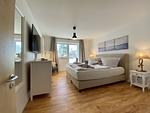 Schlafzimmer - Ferienwohnung Küstenkind 14 im Haus Strandbummler Baabe - Top-Hundeurlaub