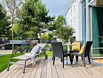 Terrasse - Ferienwohnung Luxus Sonnensuite in der Strandvilla Charlotte Binz - Top-Hundeurlaub