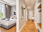 Schlafzimmer - Ferienwohnung Luxus Sonnensuite in der Strandvilla Charlotte Binz - Top-Hundeurlaub