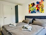 Schlafzimmer - Ferienwohnung Ruhepol im Haus Zudar Prora - Top-Hundeurlaub