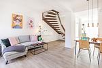 Wohnzimmer - Ferienwohnung Sonnenschein Haus Hiddensee Prora - Top-Hundeurlaub