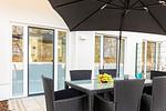 Terrasse - Ferienwohnung Sonnenschein Haus Hiddensee Prora - Top-Hundeurlaub