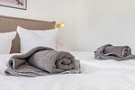 Schlafzimmer - Ferienwohnung Sonnenschein Haus Hiddensee Prora - Top-Hundeurlaub