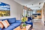 Wohnzimmer - Ferienwohnung Strandperle 1 in der Villa Martha Binz - Top-Hundeurlaub