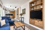 Wohnzimmer - Ferienwohnung Strandperle 1 in der Villa Martha Binz - Top-Hundeurlaub