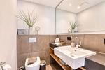 Badezimmer - Ferienwohnung Strandperle 1 in der Villa Martha Binz - Top-Hundeurlaub