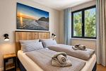 Schlafzimmer - Ferienwohnung Reetkoje 2 in der Villa Martha Binz - Top-Hundeurlaub