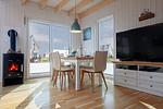 Wohnzimmer - Ferienhaus Maranatha Olpenitz - Top-Hundeurlaub