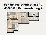 Grundriss - Ferienwohnung 2 - Top-Hundeurlaub