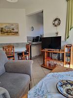 Wohnzimmer - Ferienwohnung Strandkoje - Top-Hundeurlaub
