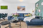 Wohnzimmer - Ferienwohnung Tüddelbüddel Olpenitz - Top-Hundeurlaub