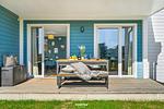 Terrasse - Ferienwohnung Tüddelbüddel Olpenitz - Top-Hundeurlaub