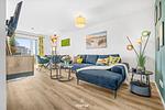 Wohnzimmer - Ferienwohnung Tüddelbüddel Olpenitz - Top-Hundeurlaub