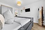 Schlafzimmer - Ferienwohnung Tüddelbüddel Olpenitz - Top-Hundeurlaub