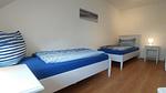 Schlafzimmer 2 - Rapsspeicher Ferienwohnung im Landlust Osterwarf - Top-Hundeurlaub
