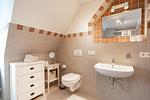 Badezimmer OG - Dünen-Cottage - Top-Hundeurlaub