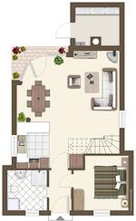 Grundriss - Ferienhaus  Lale Andersen 26 - Top-Hundeurlaub
