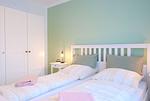 1.Schlafzimmer - Ferienwohnung Ebbe - Top-Hundeurlaub