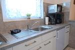 Küche / Küchenzeile - Ferienwohnung Ebbe - Top-Hundeurlaub