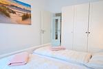 1.Schlafzimmer - Ferienwohnung Ebbe - Top-Hundeurlaub