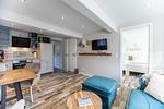 Wohnzimmer - Ferienwohnung Töwerland 1 - Top-Hundeurlaub