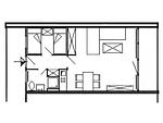 Grundriss - Appartement - Top-Hundeurlaub