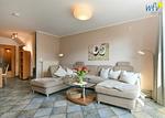 Wohnzimmer - Ferienhaus Inselrose - Top-Hundeurlaub