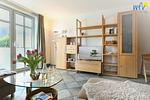Wohnzimmer - Ferienhaus Inselrose - Top-Hundeurlaub